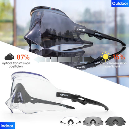 2025 Kapvoe Sport Sunglasses, UV400 Road & MTB Cycling Glasses for Men & Women