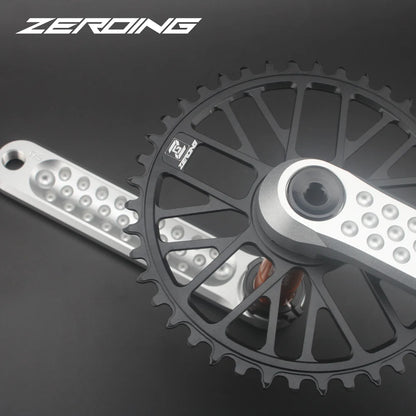 ZEROING Road Folding Bicycle Crankset 10/11/12speed Single Chainring 40/42/44/46/48T With Bracket Bottom BSA For Gravel Bike-EXPROTAS