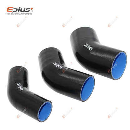 EPLUS 45° Silicone Hose | Car Intercooler Turbo Intake Pipe Connector Black