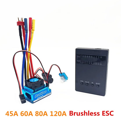 Electric Speed Controller Waterproof Brushless ESC 45A 60A 80A 120A for RC Car