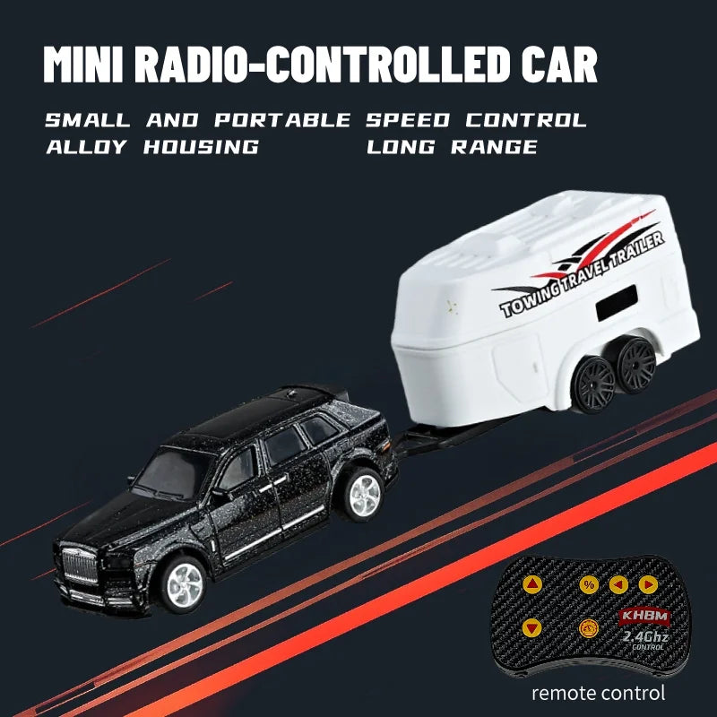 Mini Alloy 1/64 Remote Control Car 60 Minutes Kids Toy Convenient Carry