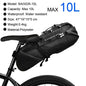 Bicycle Saddle Bag Waterproof 10L 13L Large Capacity Bike Tail Pannier
