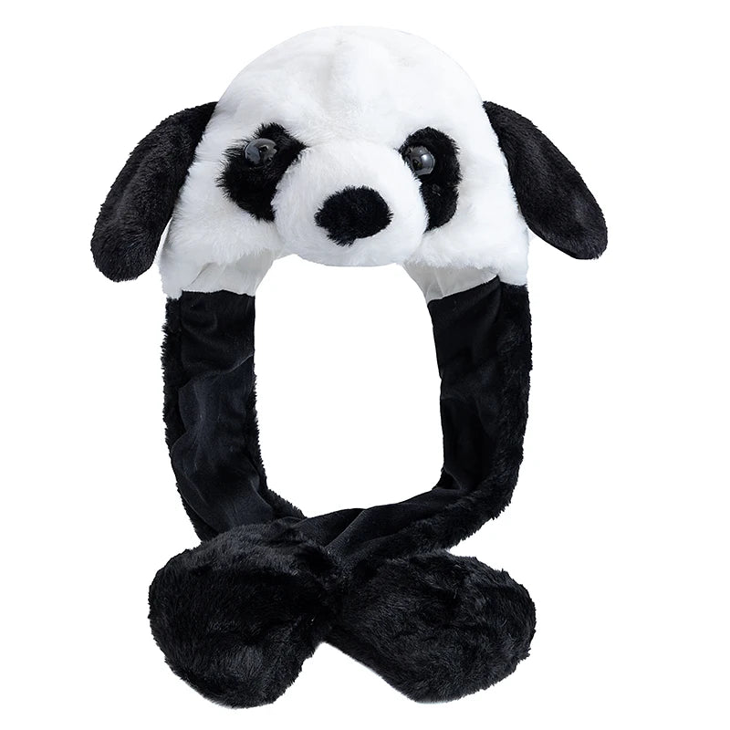 Funny Ear Hat Plush Rabbit Animal Cap for Party Teens Headwear