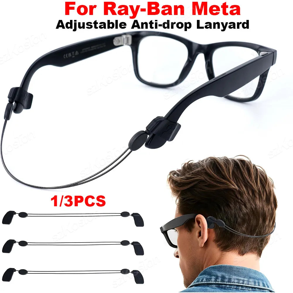 Adjustable Multiple Scene Straps for Ray-Ban Smart Glasses Lanyard