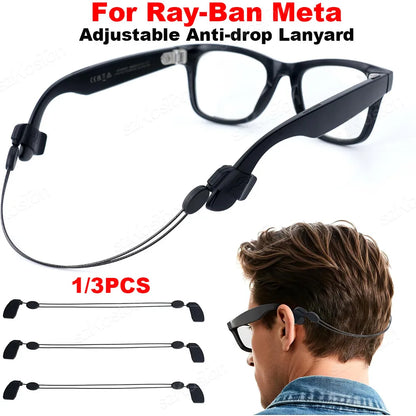 Adjustable Multiple Scene Straps for Ray-Ban Smart Glasses Lanyard