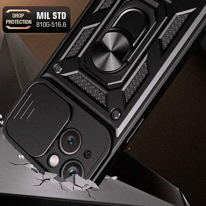 Shockproof Armour Case for iPhone 7-16 Pro Max Plus Mini SE Camera Cover