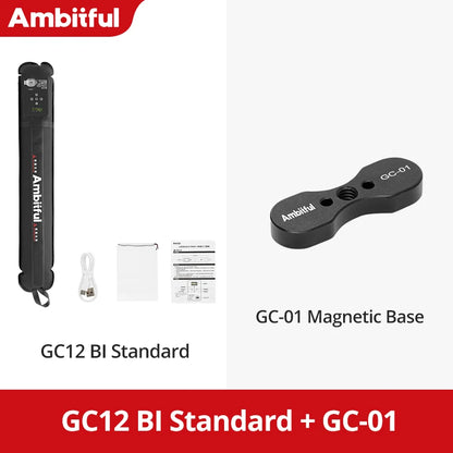 Ambitful GC12 Gold Crow 12W Inflatable LED Soft Light, 2700K-6500K Bi-Color Portable Photography Fill Light