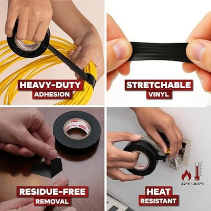 Retardant Electrical Tape Black Insulation PVC for Industrial Household Use