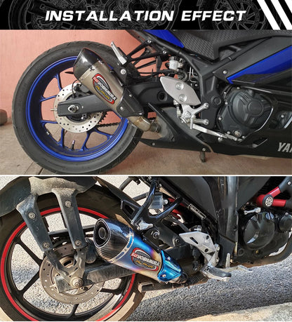 Universal 51mm motorcycle exhaust alpha muffler for R3 MT07 FZ1 R6 R15 ZX6R ZX10 Z900 Z400 1000 CBR1000 GSXR1000 with DB killer-EXPROTAS