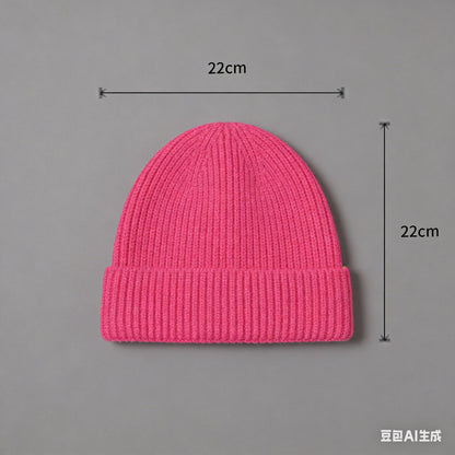 Winter Wool Knitted Beanie Hat Men Women Warm Cap Unisex Skull Cap