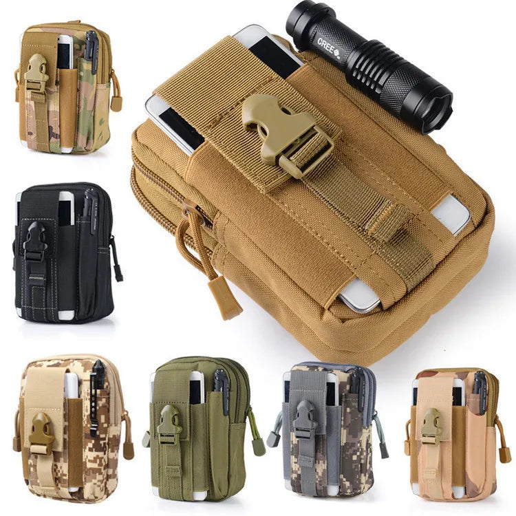 Molle Waist Pouch Small Tactical Belt Bag for Camping Hiking Hunting Airsoft