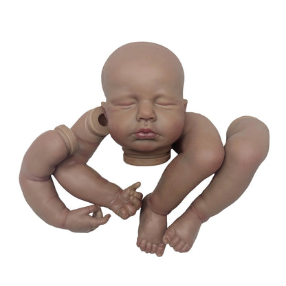 19 Inch Lou Lou Levi Reborn Baby Doll Kit Painted Hair Unfinished DIY Bebe