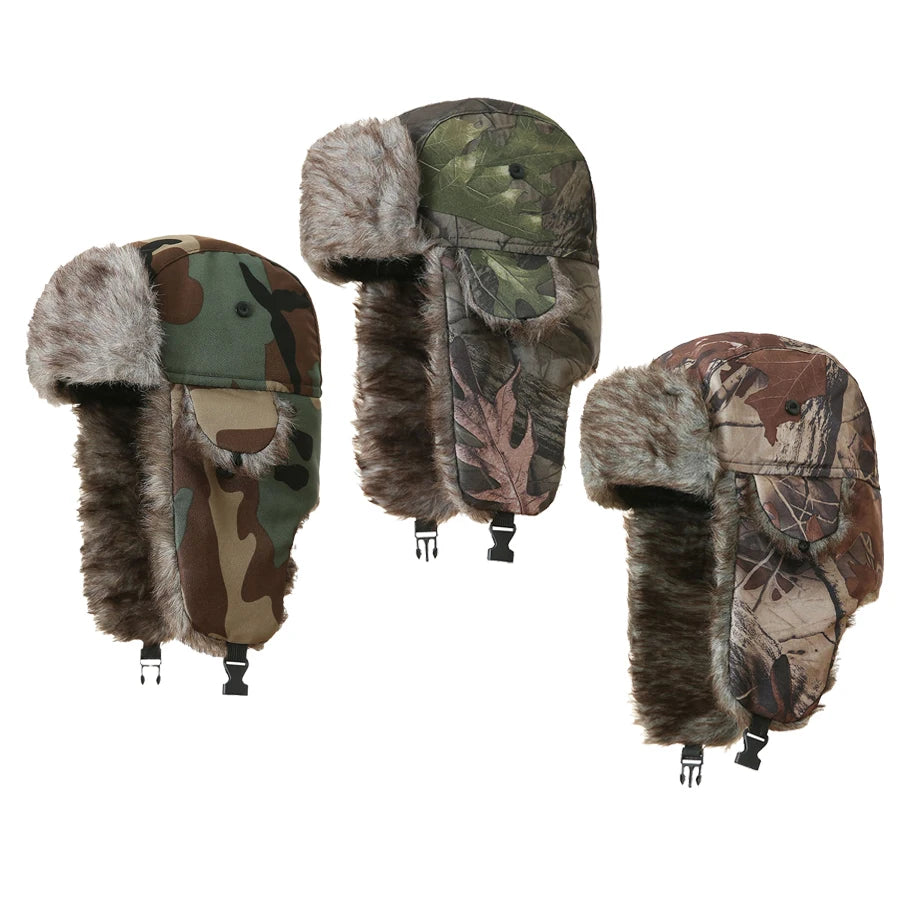 Ear Protection Balaclava Windproof Winter Hat Neck Mask for Men Women