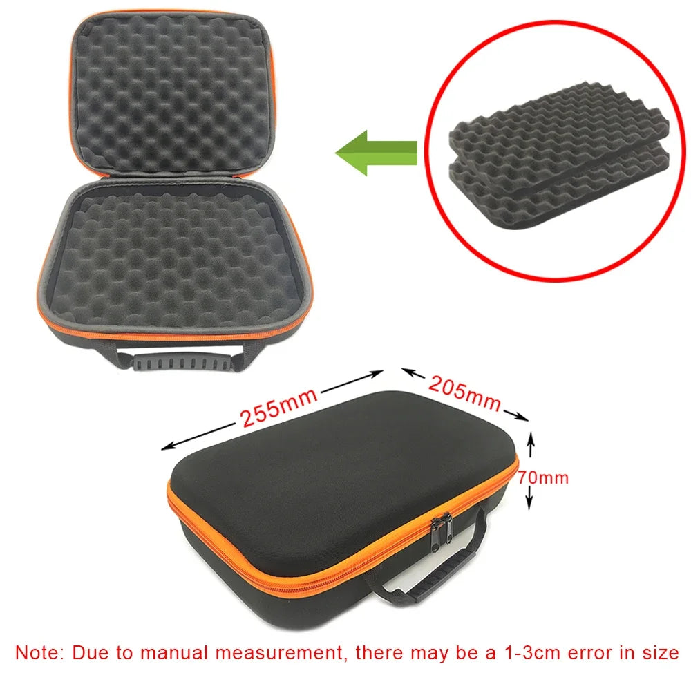 DIY Foam Hard Carry Case Storage Box Travel Zipper Bag Tool Accessories Camera