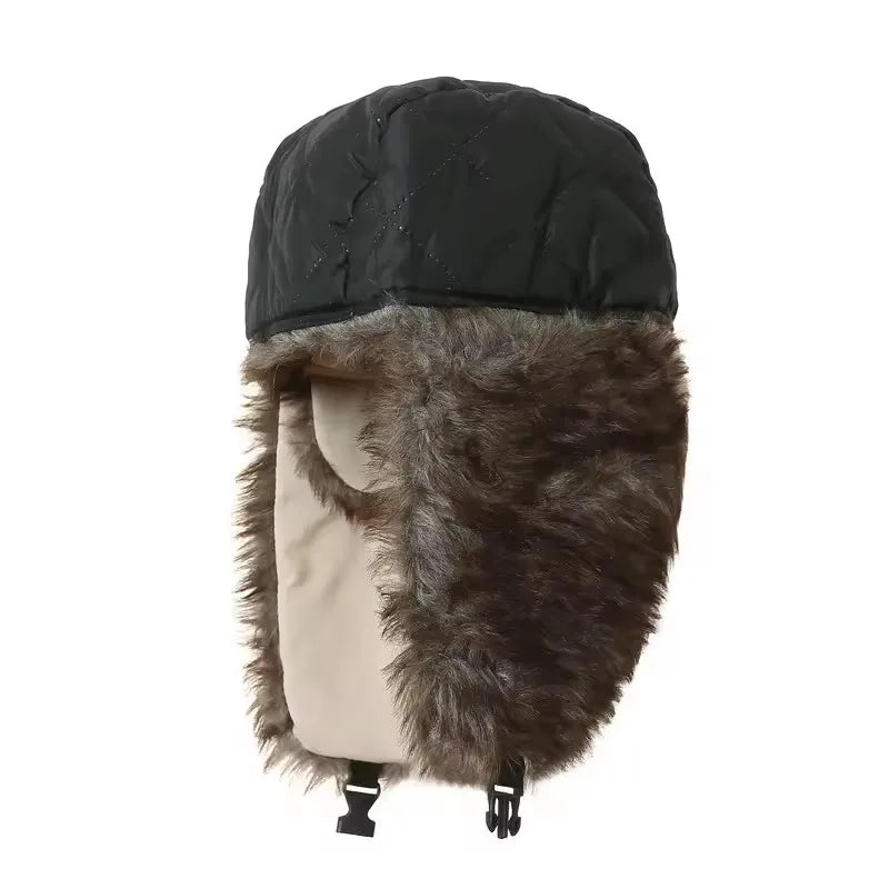 Warm Russian Waterproof Winter Trapper Aviator Earflap Ski Hat for Men