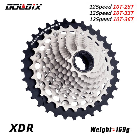 GOLDIX XDR 12 Speed Road Cassette Ultralight K7 for SRAM Electronic - EXPROTAS