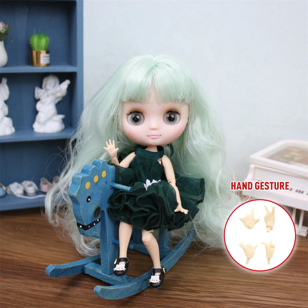 Icy Dbs Blyth Doll 20CM Joint Body Nude DIY Clothes Shoes for Girls