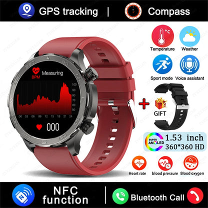 2025 Huawei Smart Watch Bluetooth Call AMOLED GPS NFC Waterproof Sports Men Women