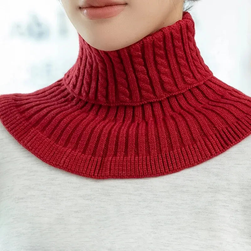 Fashion Warm Cover Cotton Turtleneck Collar for Women Neck Guard
