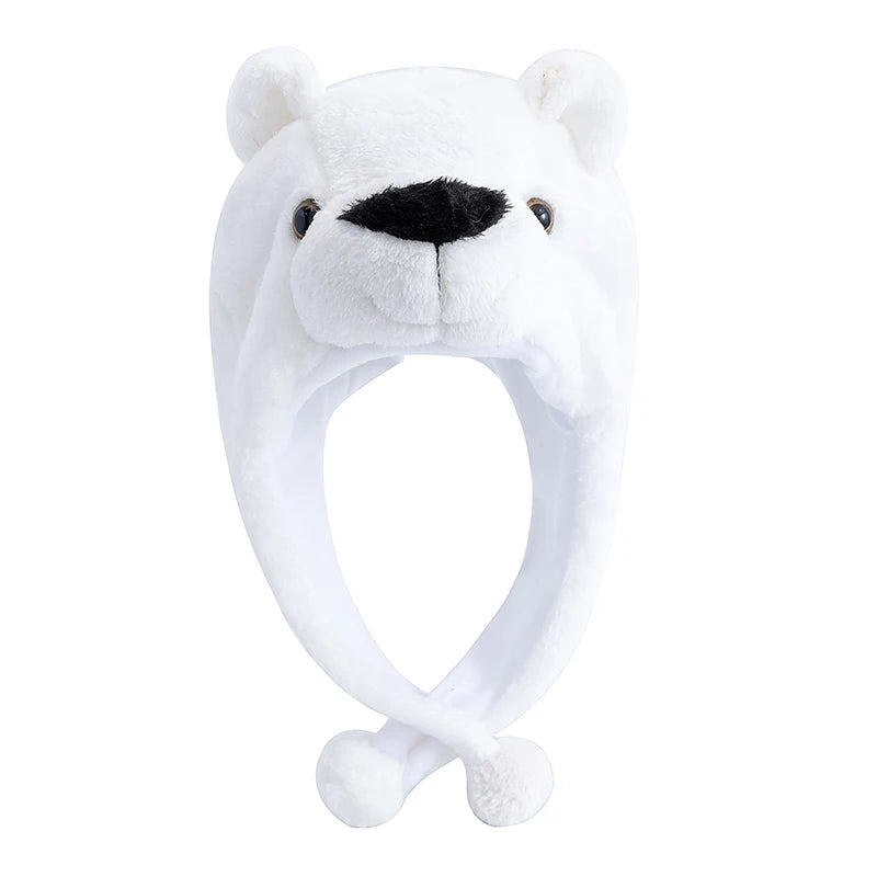 Unisex Funny Bulls Head 3D Animal Decorative Hat Winter Cap for Adults