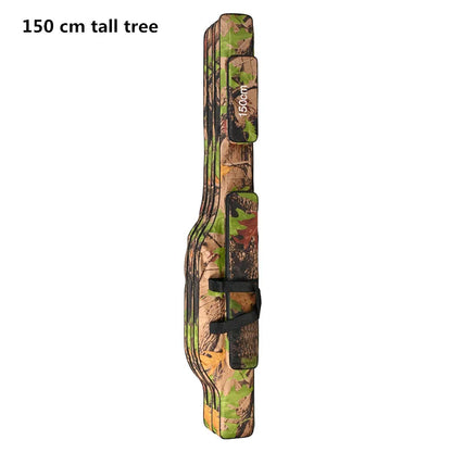1.3m/1.5m Foldable 2-Layer Fishing Rod Bag Double Shoulder Storage
