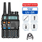 2PCS Baofeng Walkie Talkie UV-5R Dual Band Long Range 2200mAh Radio