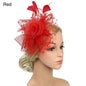 Flowers Feather Mesh Headwear Hat Party Accessory 1pc 27cm Multi Colour