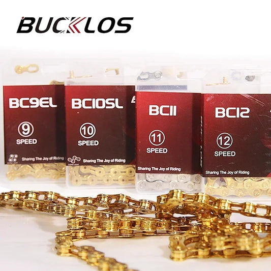 BUCKLOS 8-12 Speed Bike Chain MTB Road Bicycle Chain 116L Shimano SRAM