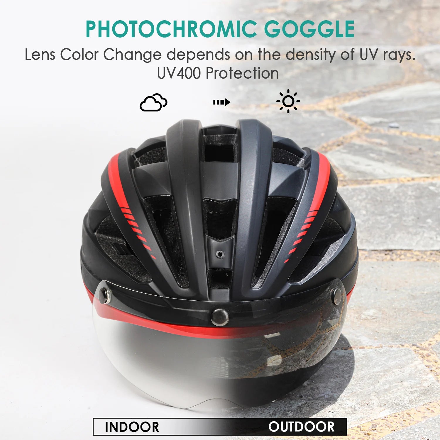 VICTGOAL Cycling Helmet Photochromic Lens Magnetic Lenses Bicycle Eye Polarized Goggles Sports Glasses MTB Road Bike Accessories-EXPROTAS