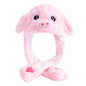 Funny Ear Hat Plush Rabbit Animal Cap for Party Teens Headwear