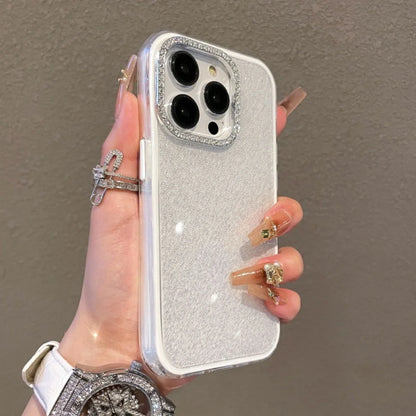 Shiny Diamond Glitter Bumper Case for iPhone 11-17 Air Pro Max Plus Shockproof