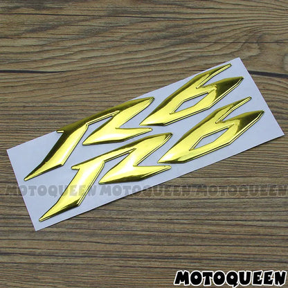 For YZF R6 YZF6000 Stickers Motorcycle 3D Chrome Reflective Decals Tank Pad Shell Body Wind  Fairing Pvc-EXPROTAS