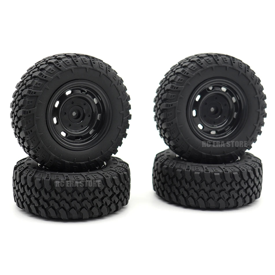 73mm Off-Road RC Tires Wheels 5mm Hex for MN99S MN98 MN82 WPL C24 B36 JJRC Q75 Truck