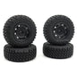 73mm Off-Road RC Tires Wheels 5mm Hex for MN99S MN98 MN82 WPL C24 B36 JJRC Q75 Truck