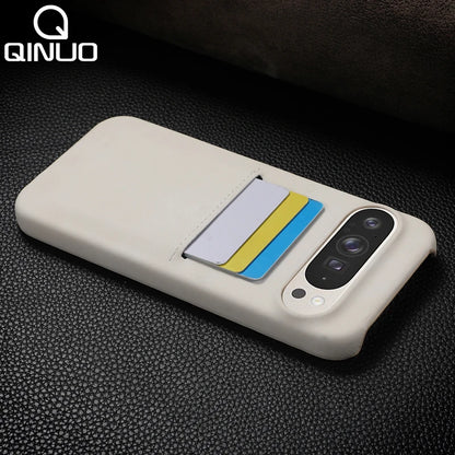 Sheepskin Style Leather Card Case for Google Pixel 8-10 Pro XL Matte Cover