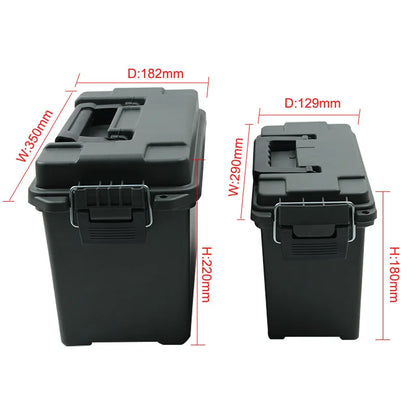 Plastic Ammo Storage Box Lightweight High-Strength Bullet Safety Crate Case