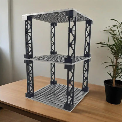 Multi-layer Desktop Storage Rack 16x16 Stackable Building Blocks