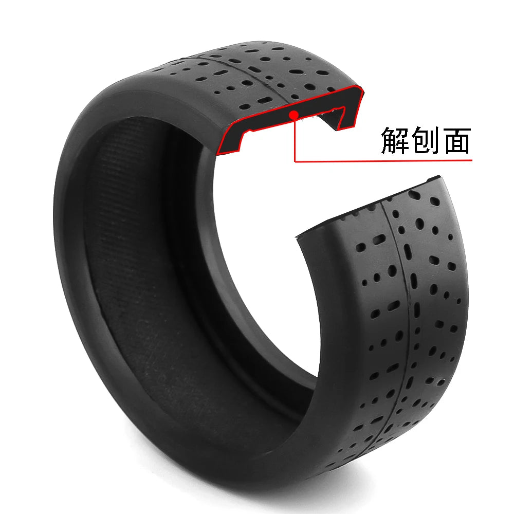 RS Black Rubber Tire 102x45mm 17mm Hex for Arrma 1/7 Infraction Felony Limitless