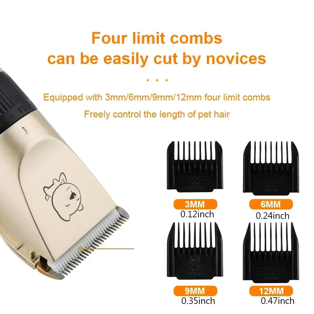 Grooming Trimmer Electric Dog Hair Clipper Cordless Pet Shaver