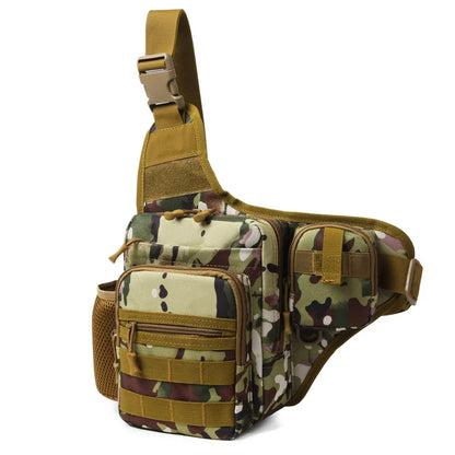 Waterproof Fishing Shoulder Bag Outdoor Sports Cycling Crossbody Chest Single Backpack Travel Climbing Camping Tactical Handbag-EXPROTAS