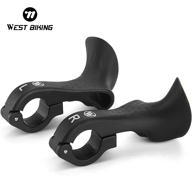 Ergonomic Bike Extension Bar Ends Pair Bicycle Handlebar Grips MTB