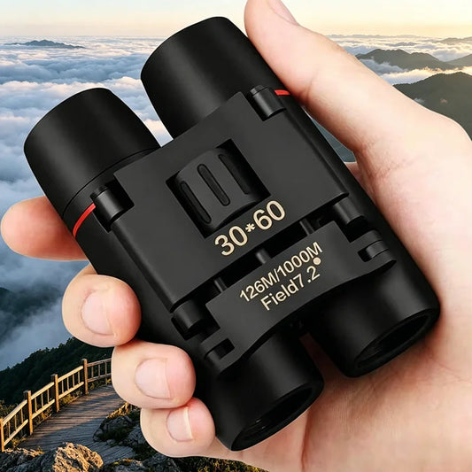 30x60 Foldable Binoculars Waterproof Portable Camping Hiking Hunting Concerts