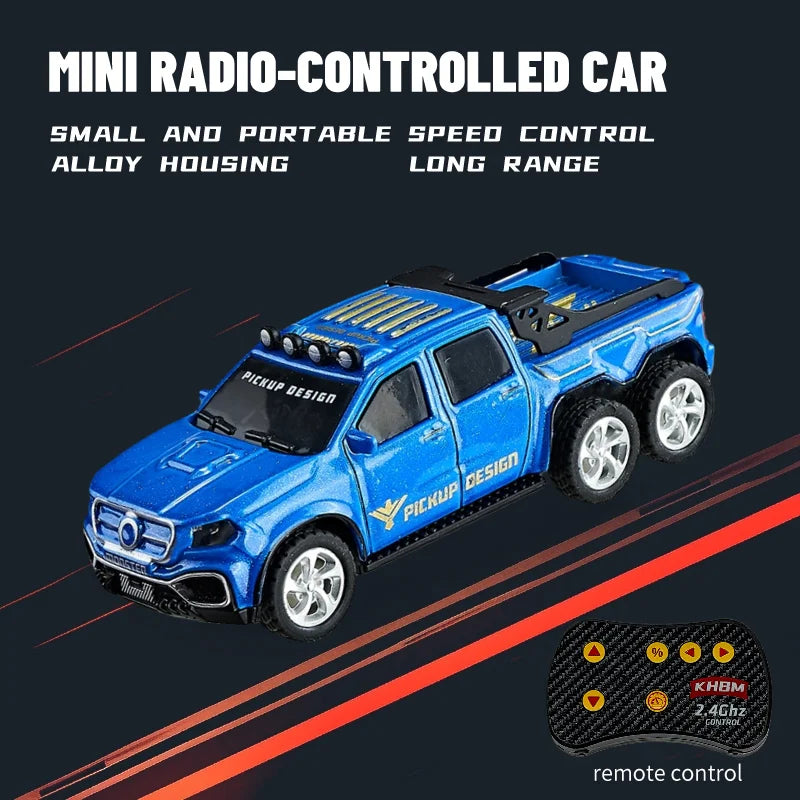 Mini Alloy 1/64 Remote Control Car 60 Minutes Kids Toy Convenient Carry