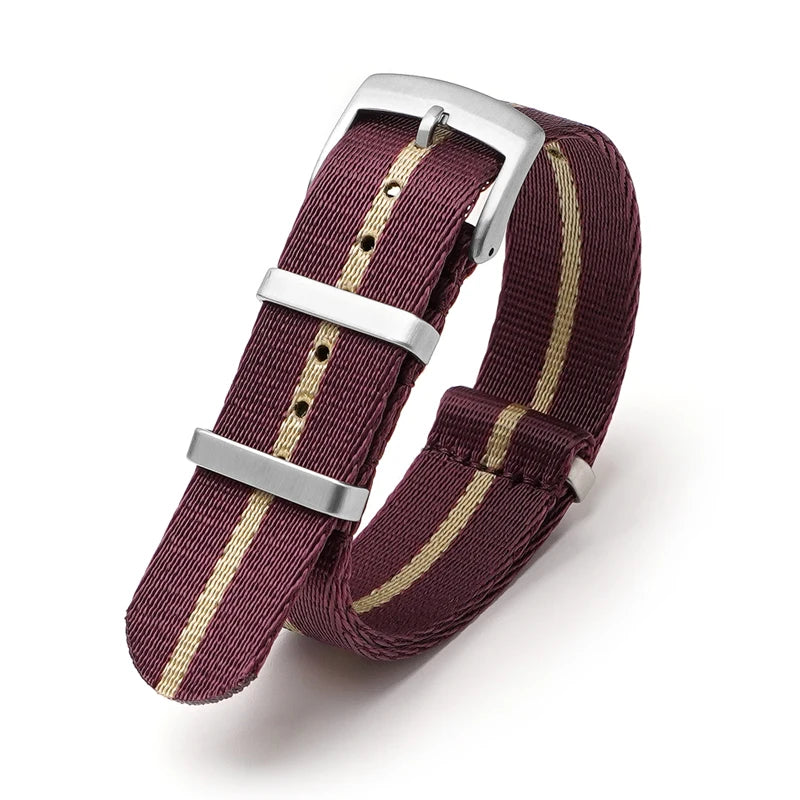 Nylon Watch Strap 24mm for Omega Seiko Mens Canvas Sport Band