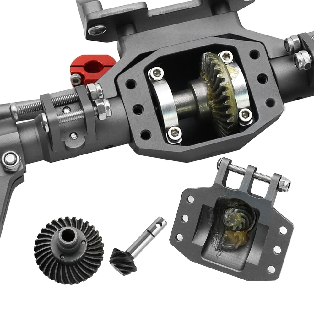 1/10 RC Crawler Aluminum Portal Axle CNC Front Rear for SCX10 II 90046 90047 GEN8 RGT - EXPROTAS