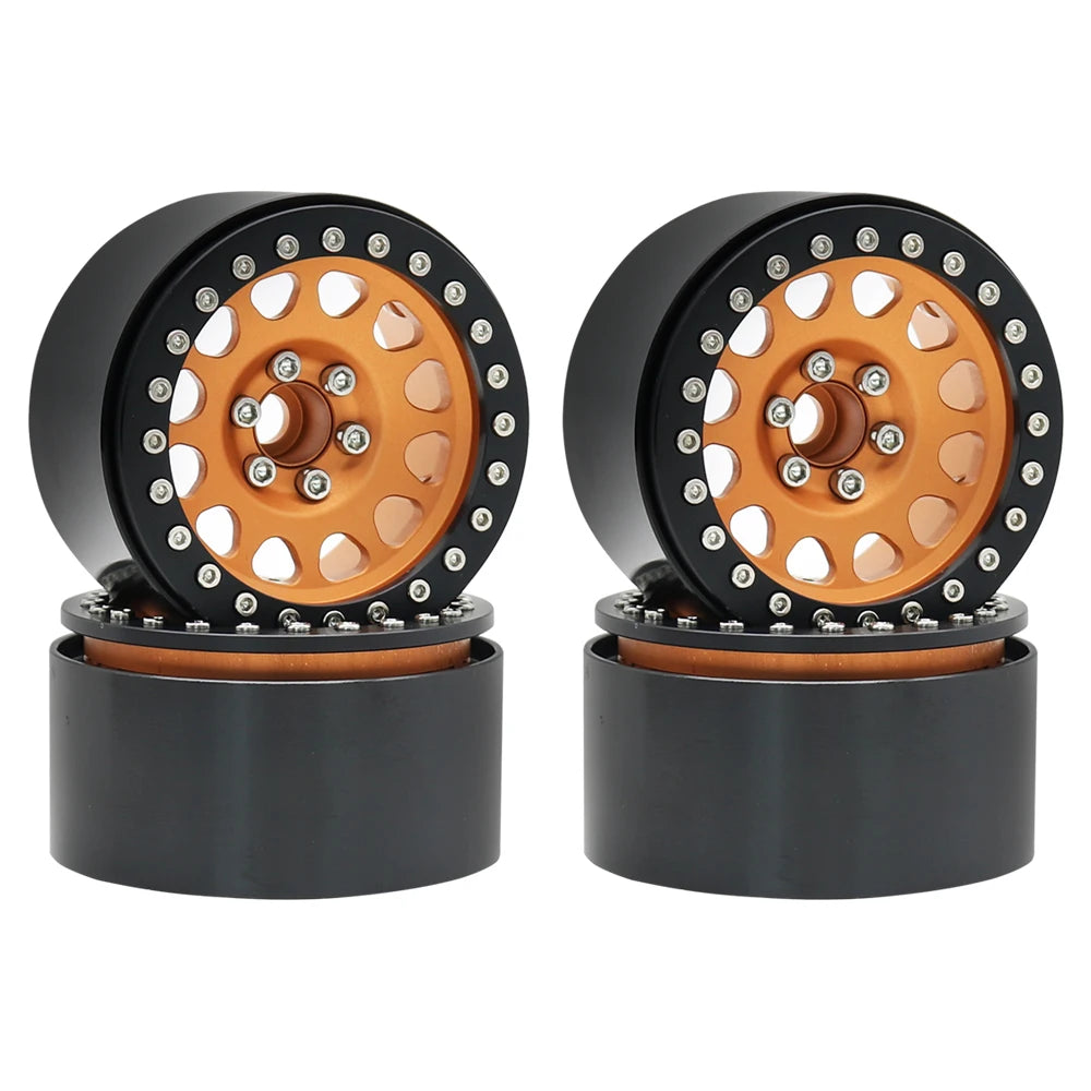 1/10 RC Crawler CNC 2.2" Aluminum Beadlock Wheels for TRX4 TRX6 Axial SCX10 Wraith Capra - EXPROTAS