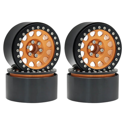 1/10 RC Crawler CNC 2.2" Aluminum Beadlock Wheels for TRX4 TRX6 Axial SCX10 Wraith Capra - EXPROTAS