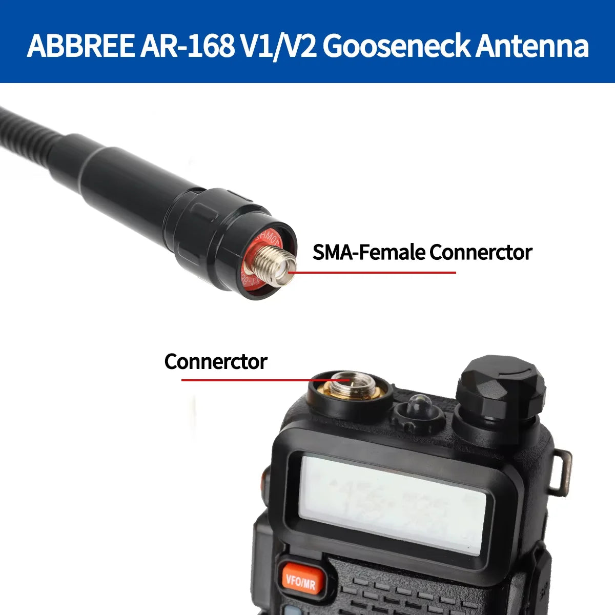 Tactical Antenna SMA-Female for Baofeng UV-5R VHF UHF Dual Band Foldable