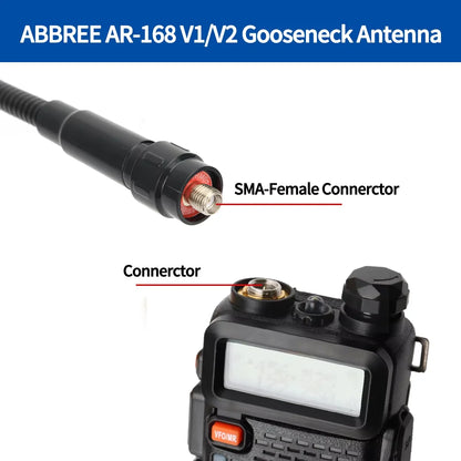 Tactical Antenna SMA-Female for Baofeng UV-5R VHF UHF Dual Band Foldable