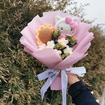 Pooh Bear Bouquet Plush Doll for Wedding Graduation Birthday Christmas